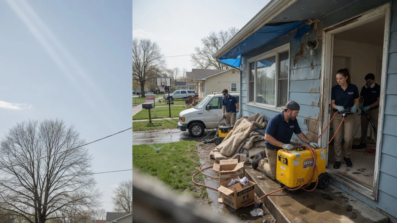 Basement Flood Cleanup in Darien, IL near me